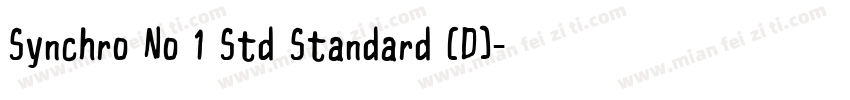 Synchro No 1 Std Standard (D)字体转换